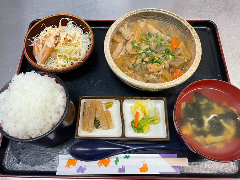 もつ煮定食